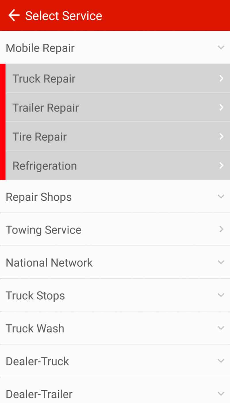 Find Truck Service & Stops